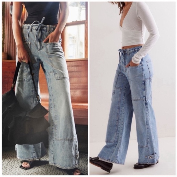 We The Free Denim - CRVY outlaw wide leg jeans